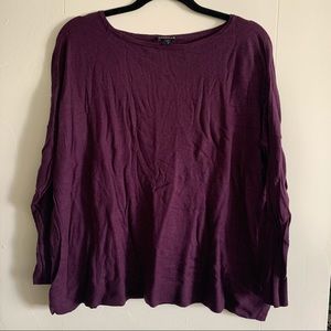 Purple boxy sweater